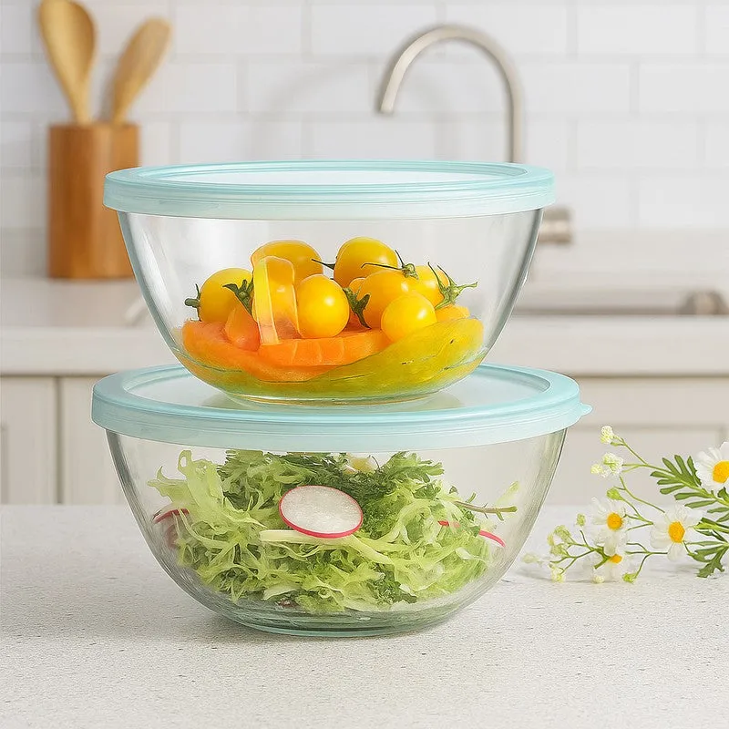 Selvina Glass Mixing Bowls(1600 mL) - Set Of Two media 3