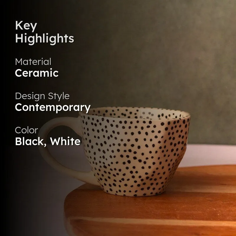 Rosamal Ceramic Coffee Mug (250 mL Each) - Set of Six media 2