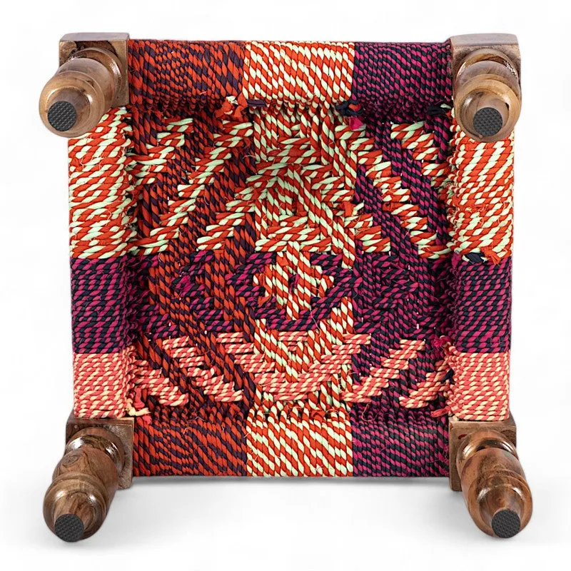 Ivaro Sheesham Wooden Stools (Multicolor) - Set Of Two media 4