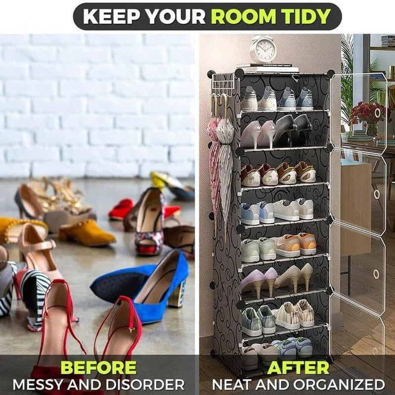 SoleScape Grey Plastic & Metal Shoe Racks media 6