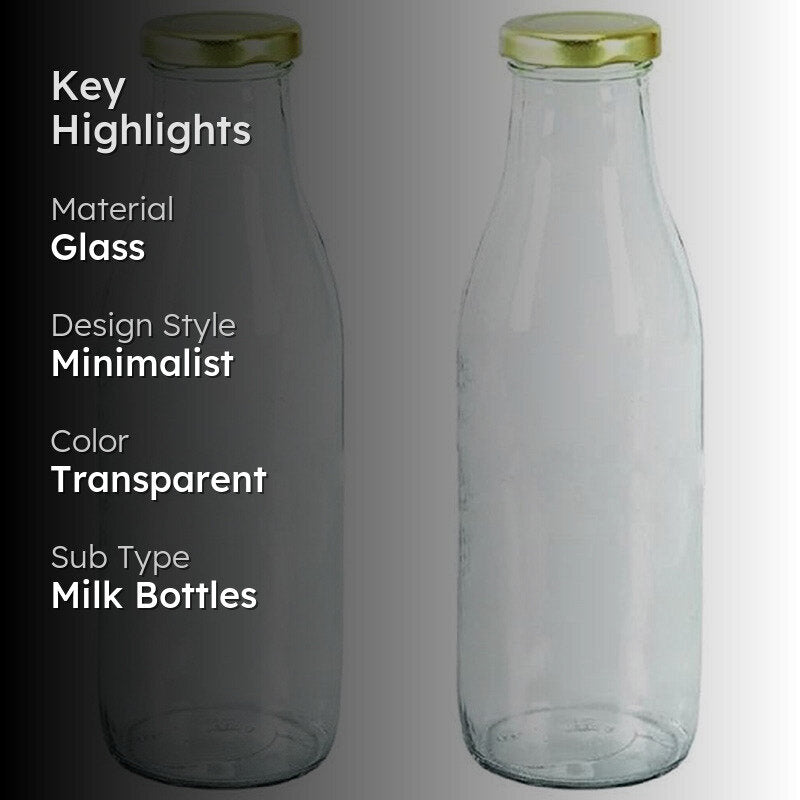 Risha Milk Bottle (1000 mL Each) - Set Of Two media 2