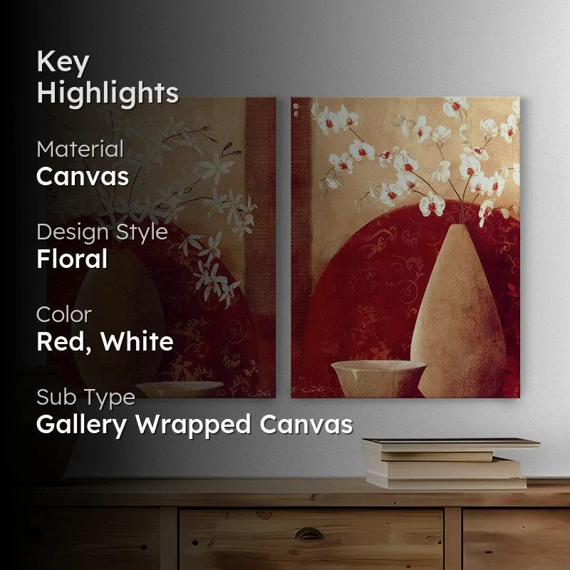 Earthy Floral Accents Wall Art - Set Of Two media 2