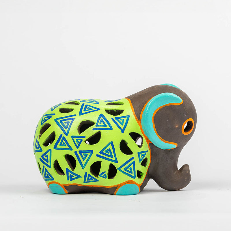 Emberphant Terracotta Tea Light Holder - Yellow media 4