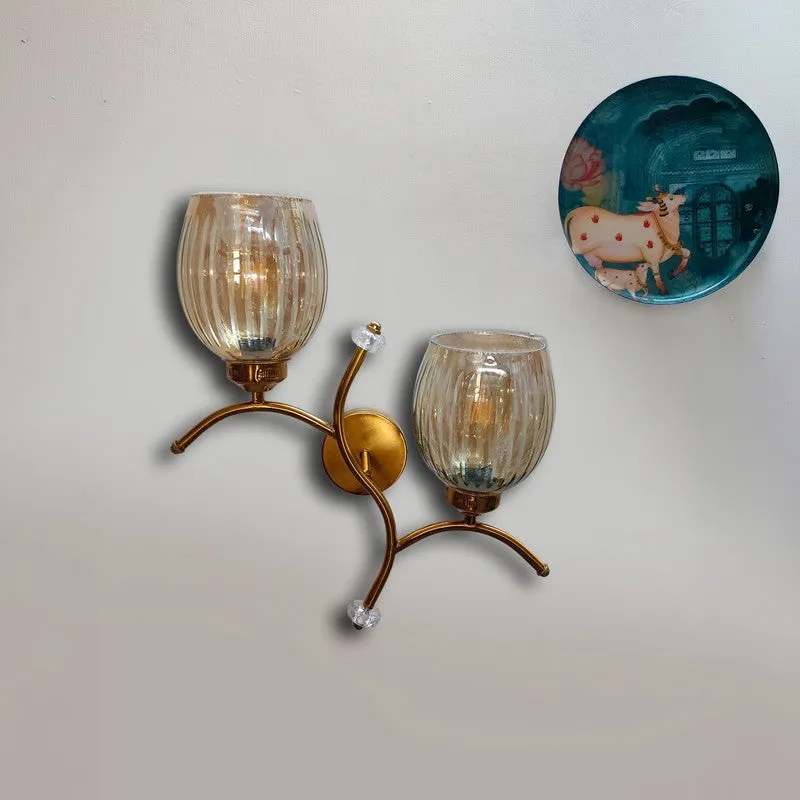 Tintara Glow Twin Glass Wall Lamp - Transparent media 3