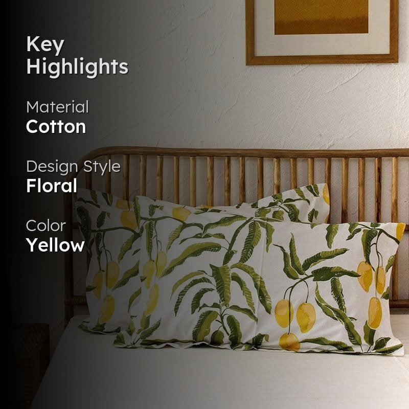 Amra Pillow Cover -  Yellow image 2