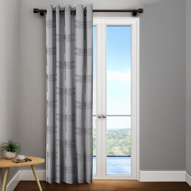 Urban Grid Curtains - Set Of Two