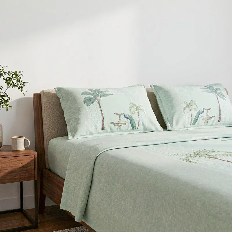 Regal Oasis Cotton Bedsheet (Green) - 200 TC media 3