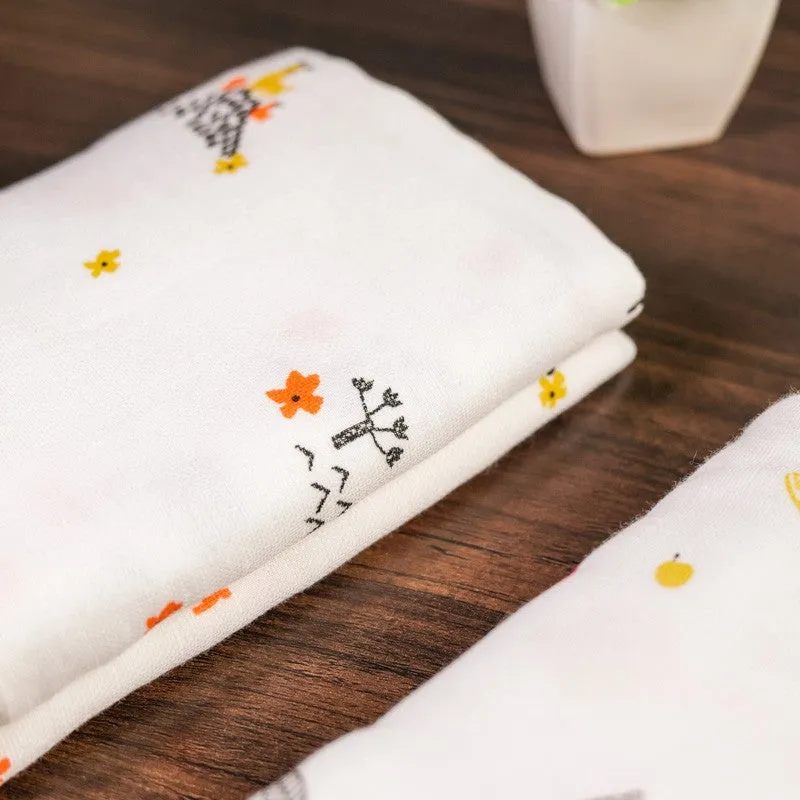 Warmkins Fruit Print Cotton Kids Bath Towel - Set of Two media 7