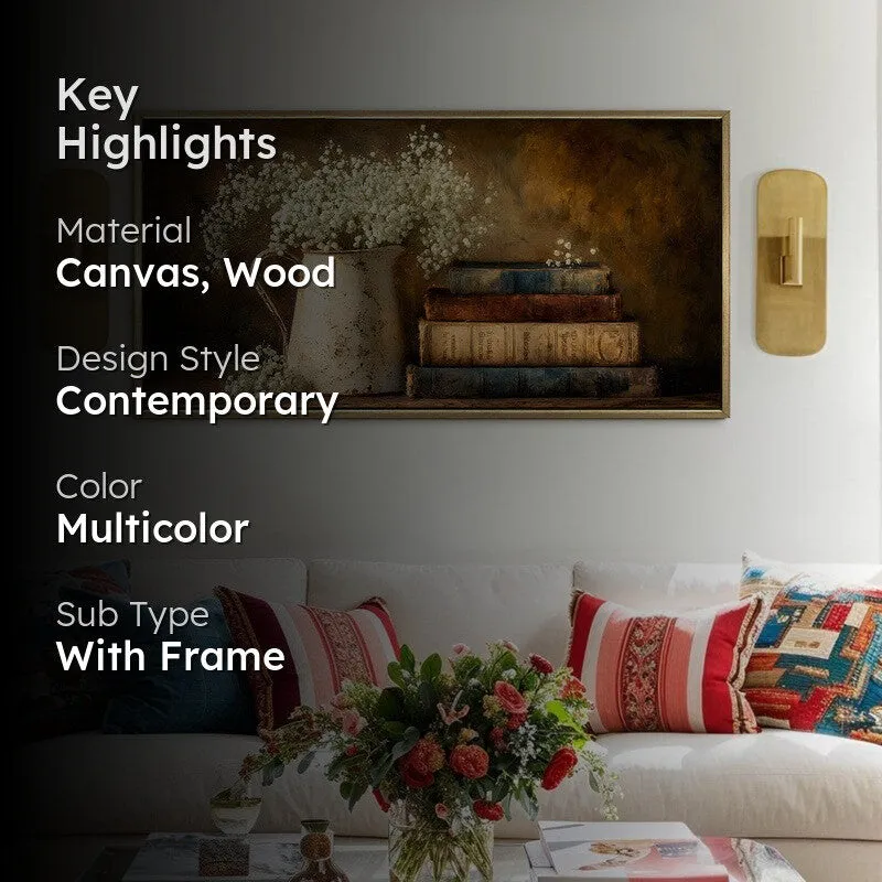 Bloom Chronicle Canvas Wall Painting With Frame media 2