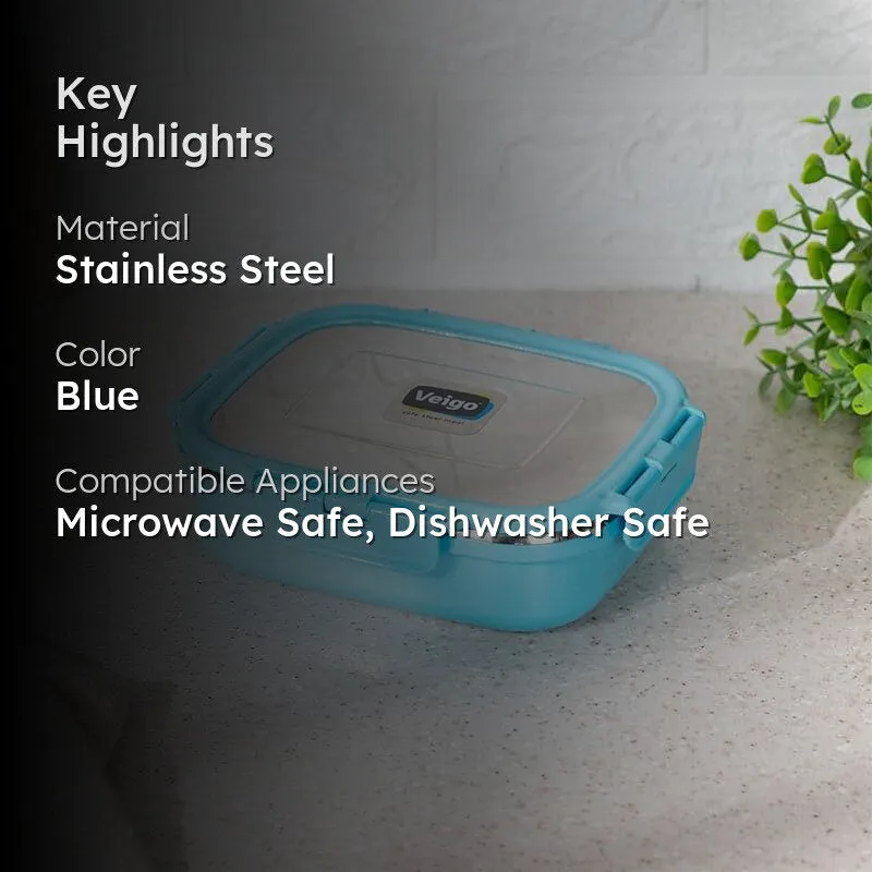 Vault Microwave Safe Lunch Box (Aqua) - 575 mL media 2