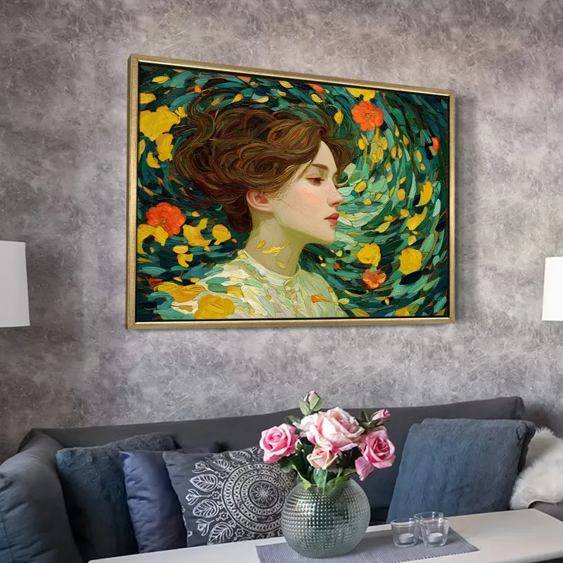 Petal Dreamer Canvas Wall Painting With Frame media 6