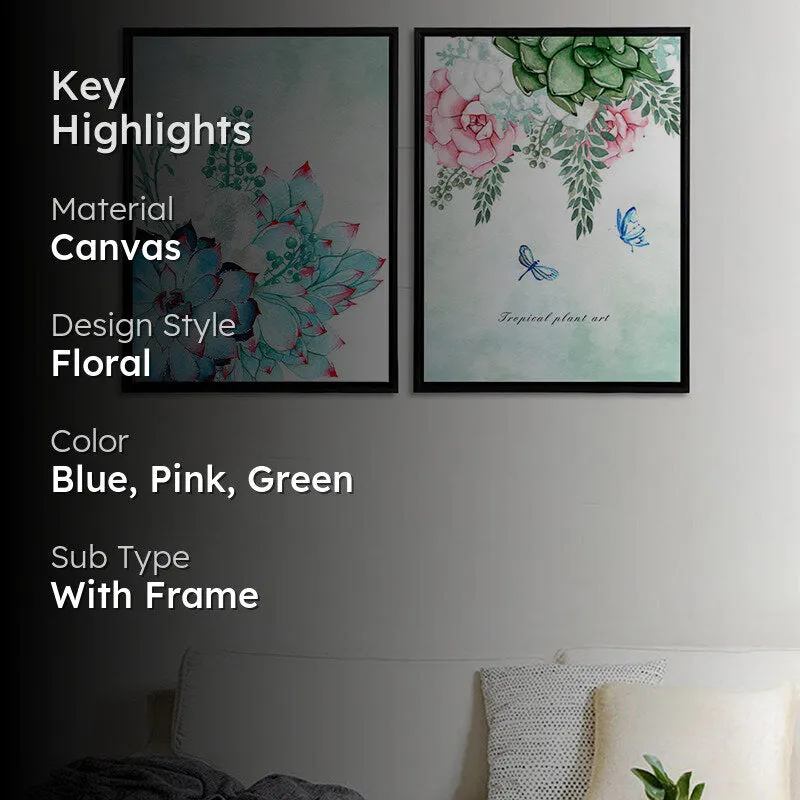Watercolor Florals Wall Art - Set Of Two media 2