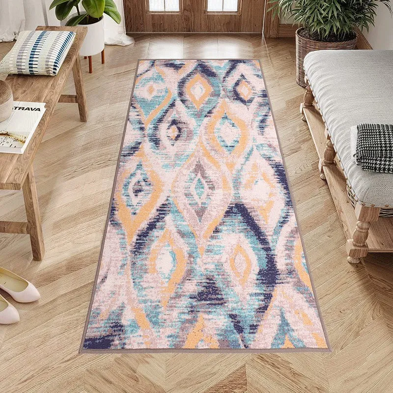 Ikkath Patterened Nylon Runner Rug media 3