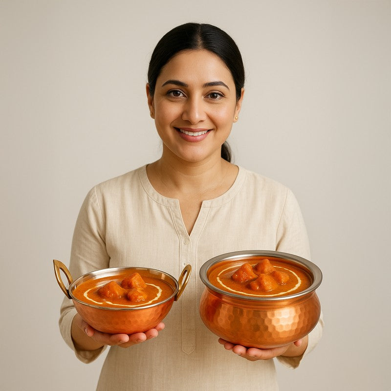 Igniva Stainless Steel Kadai with Balti - Two Piece Set media 4