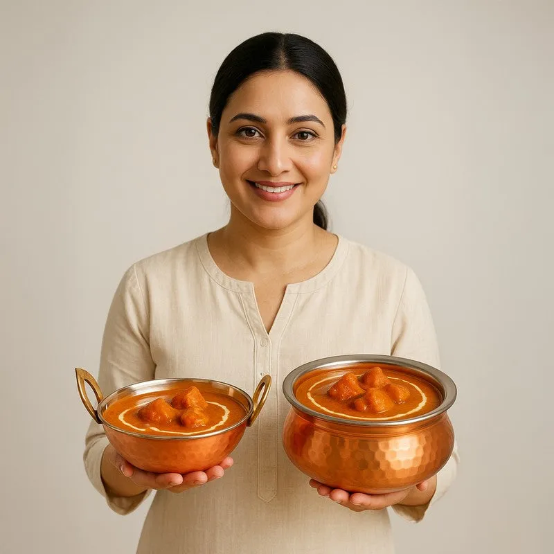 Igniva Stainless Steel Kadai with Balti - Two Piece Set media 4