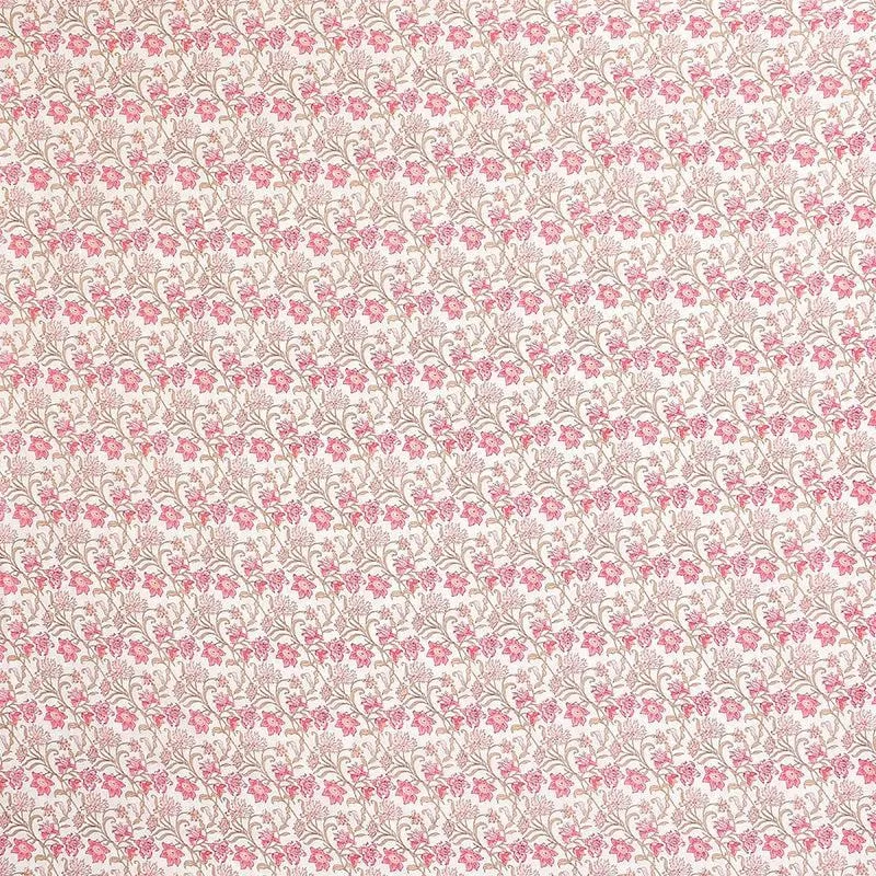Philox Floral Microfiber Bedsheet (Pink) - 140 GSM media 4