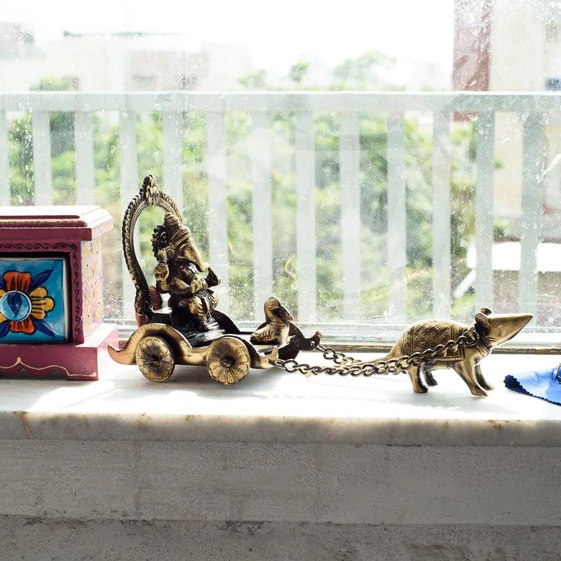 Lord Ganesha Savari Showpiece media 1
