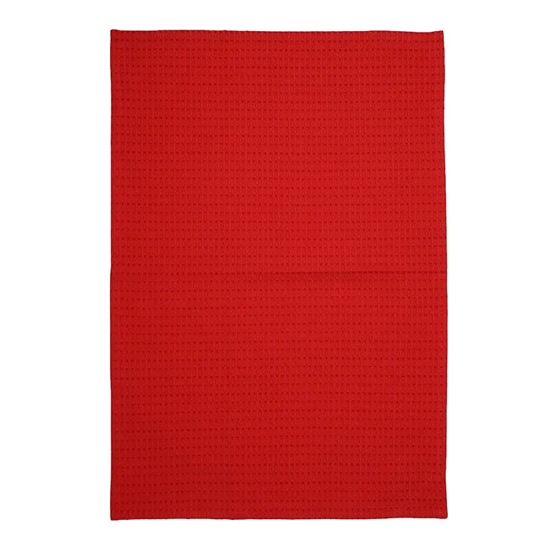 Sunbeam Cotton Kitchen Towel (Red) - Set Of Two media 4