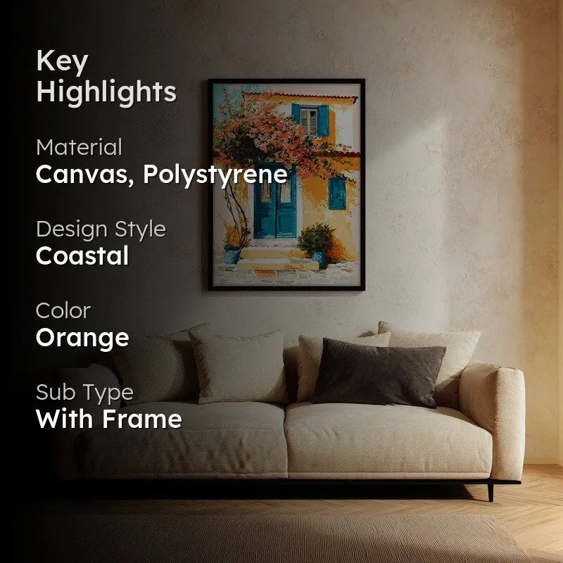 Serapha Canvas Wall Painting With Black Frame media 2