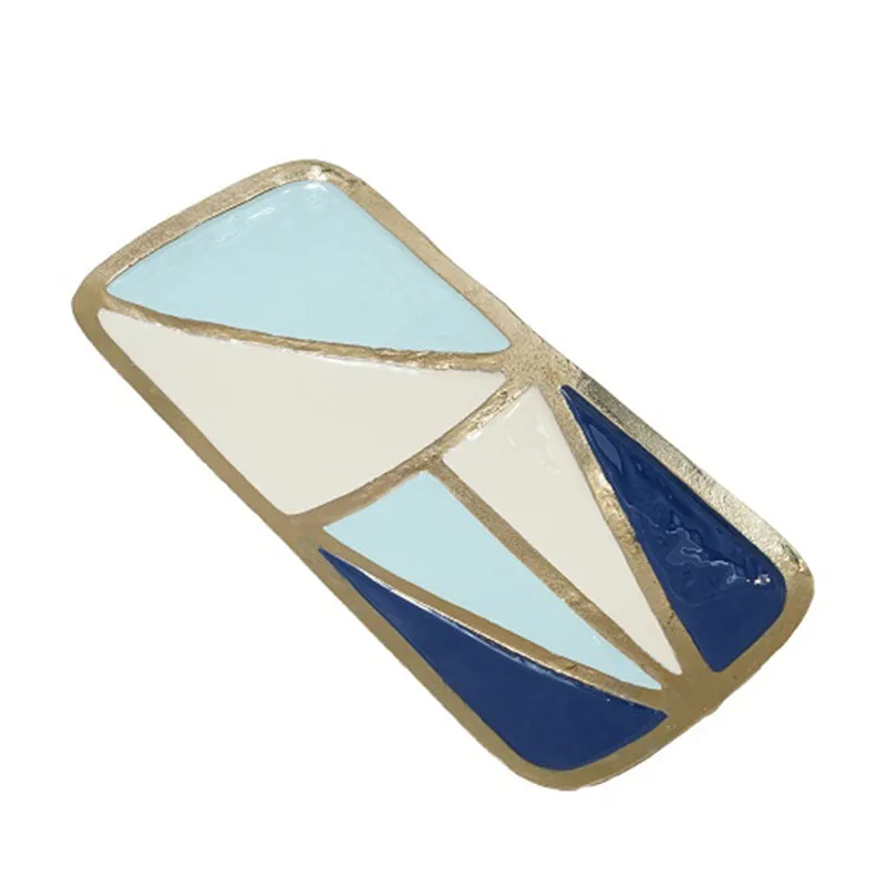 Izen Geometric Metal Platter - Blue media 4