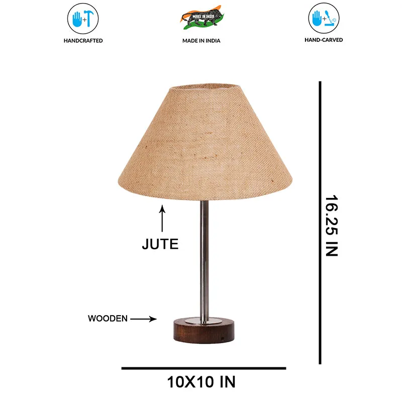 Sienna II Rodin Wooden Table Lamp - Beige,Silver,Brown media 7