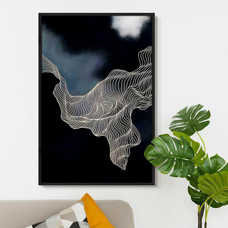 Media Nox Abstract Wall Painting With Frame media 5