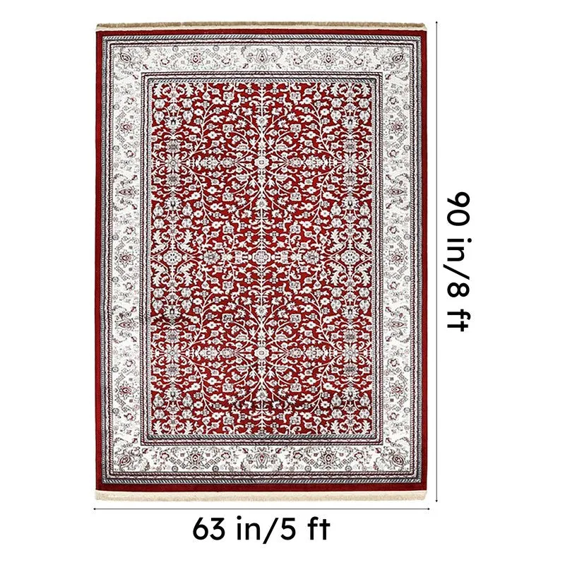 Noorvan Art Silk Carpet - Red media 10