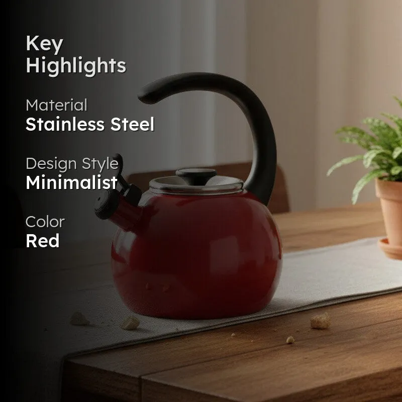 Circulon Stainless Steel Tea Pot (Red) - 1900 ML media 2