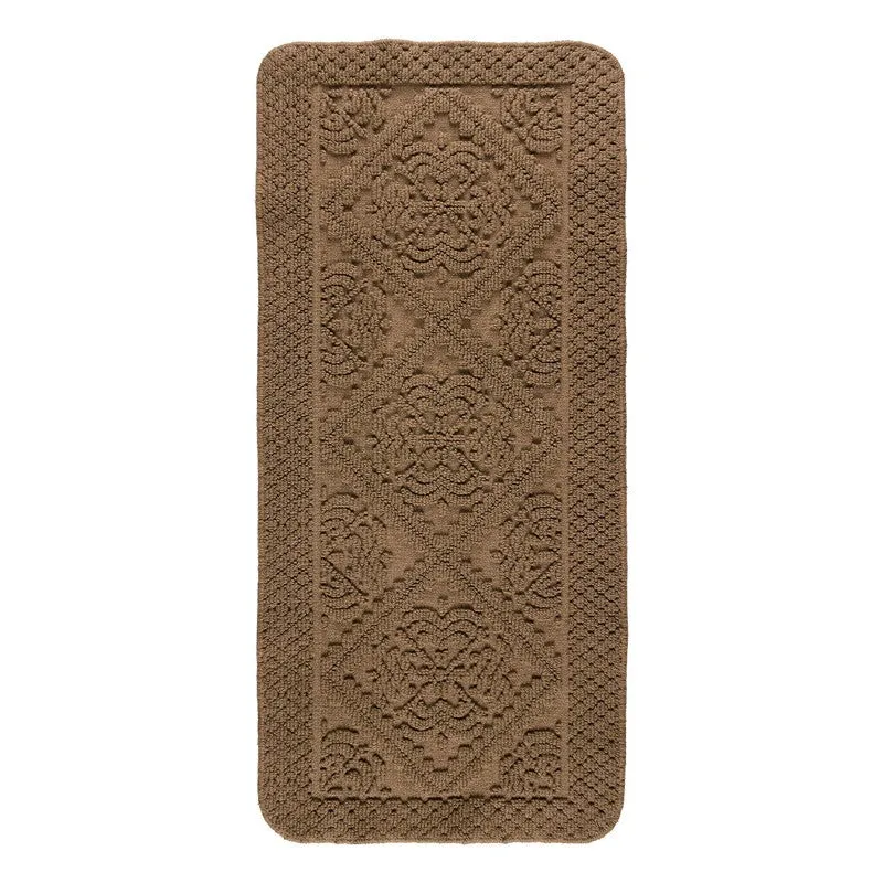 GentleStep Cotton Bath Mats (Brown) - Set of Two media 3