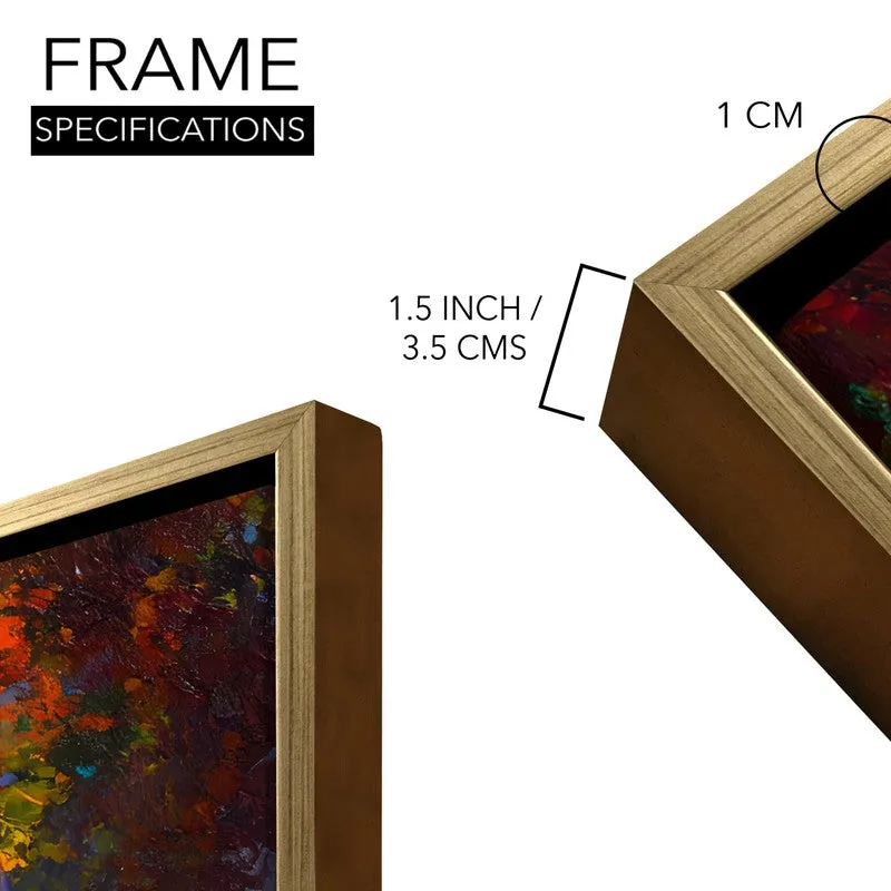 Golden Unity Canvas Wall Painting With Frame media 8