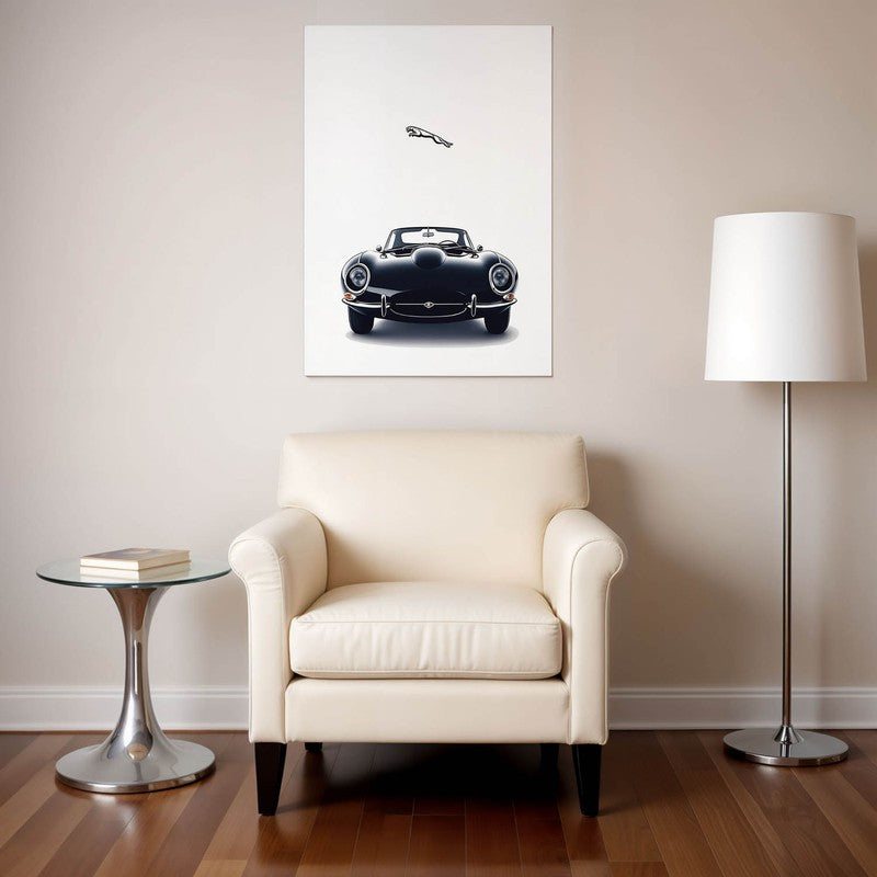 Jaguar Elegance Wall Poster - Black