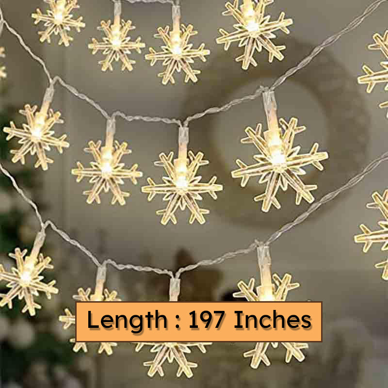 Snowflakes LED Fairy Light media 8