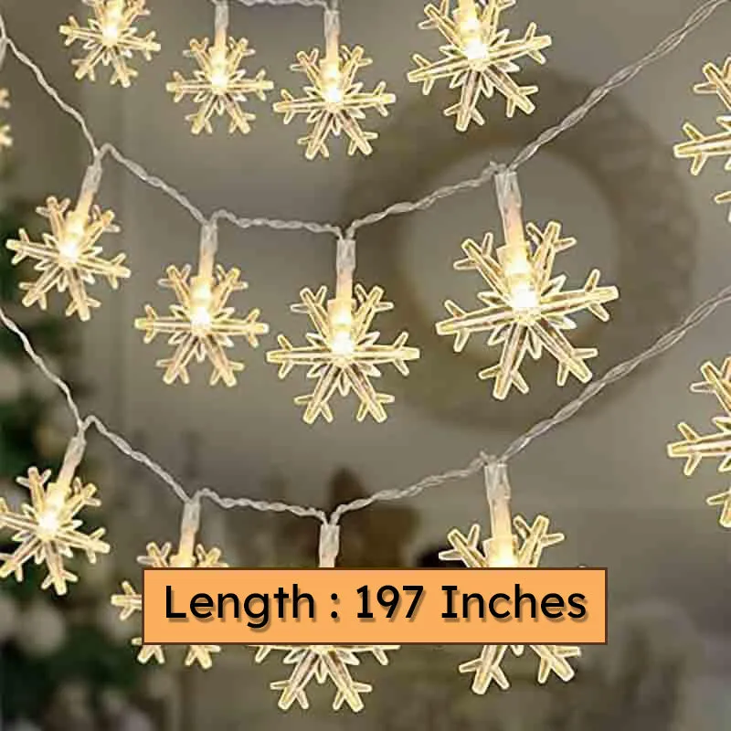 Snowflakes LED Fairy Light media 8