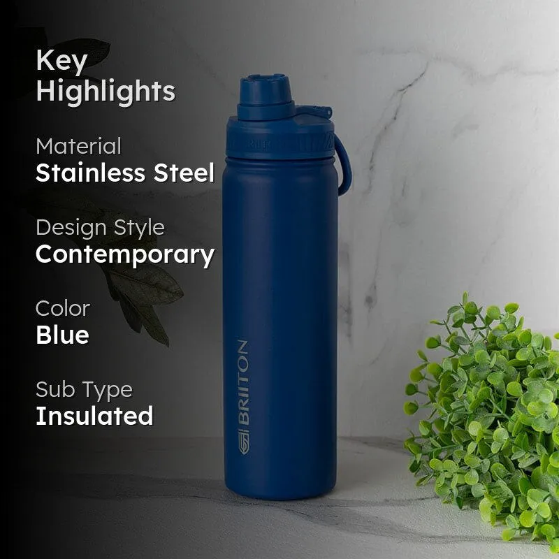Quench Chic Hot & Cold Thermos Water Bottle (Blue) - 750 mL media 2