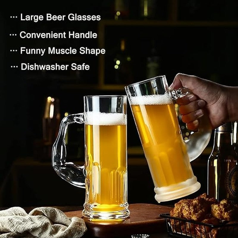Bravus Beer Mug(450 mL) - Set Of Four media 5