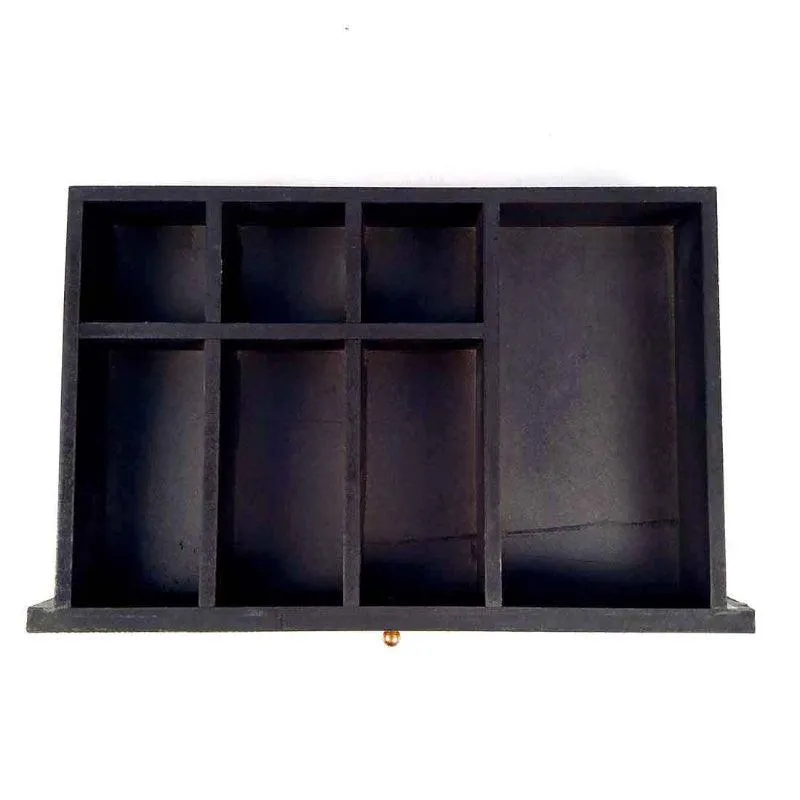 Duvara Brass Tray With Drawers media 4