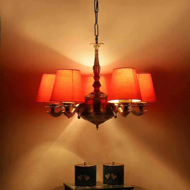 Diavolo Conical Golden Antique Ceiling Lamp media 1