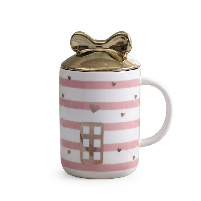 Home Ceramic Coffee Mug (350 mL) - Pink media 5