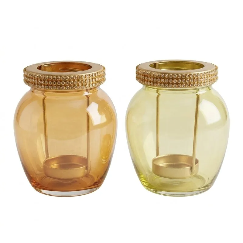 Surya Jar Tealight Candle Holder - Set Of Two media 5