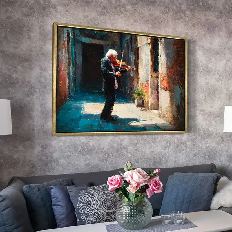 Chiaroscuro Soul Canvas Wall Painting With Frame media 6