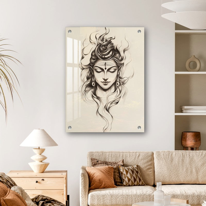 Lord Shiva Eternal Calm Acrylic Wall Art