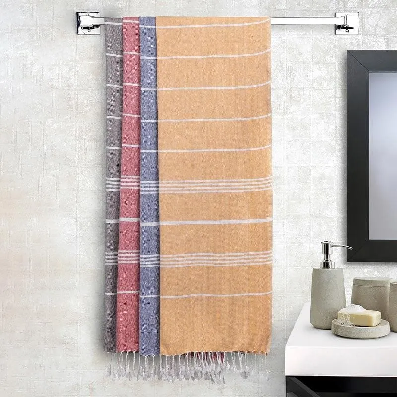 Pure Delight Bath Towels (Blue,Yellow,Peach) media 1
