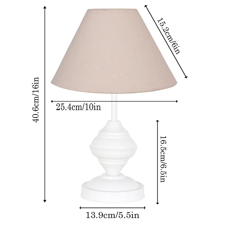 Orbin Metal Table Lamp - Beige,White media 5