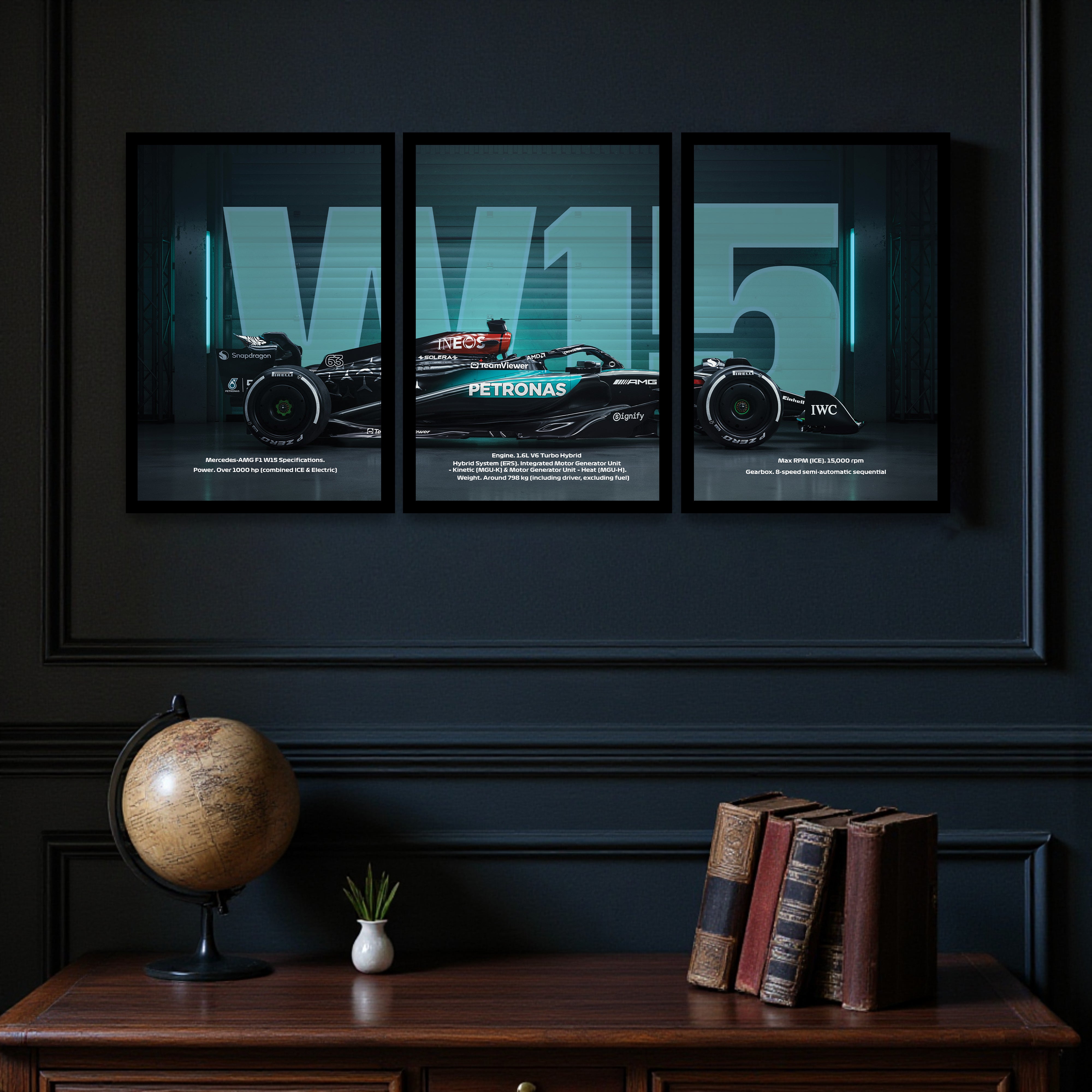 Speed Vector Wall Art & Painting - Set Of Three media 6
