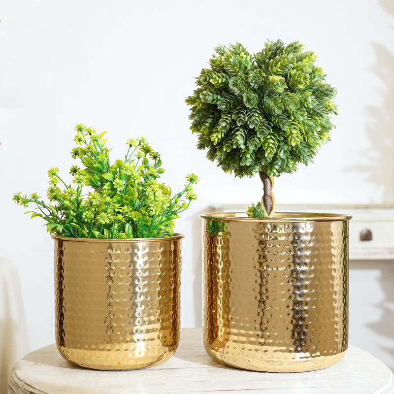 Aluvia Metal Planter - Set Of Two media 2
