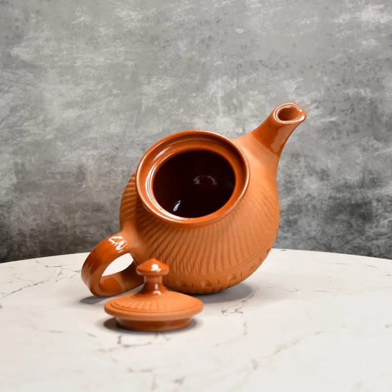 Tranquil Sip Terracotta Tea Set & Tea Pots - Four Piece Set media 5