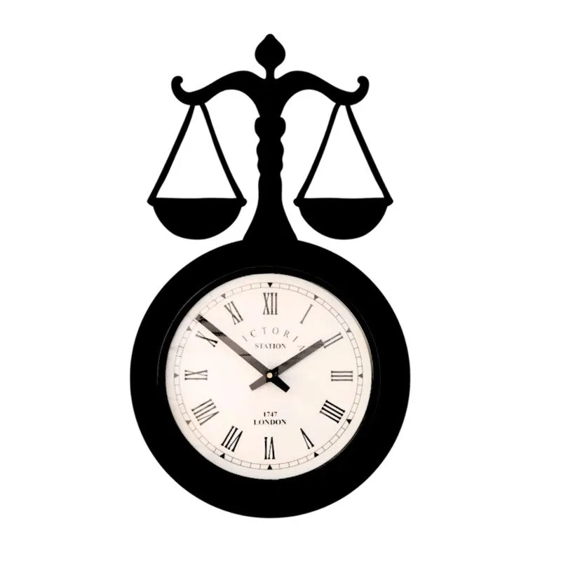 Balance Steel Analog Wall Clock - Black media 4
