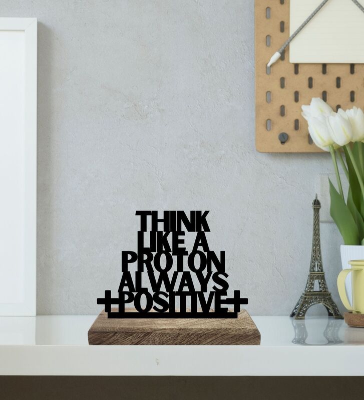 Protonic Optimism Typography Showpiece - Set Of Two media 4