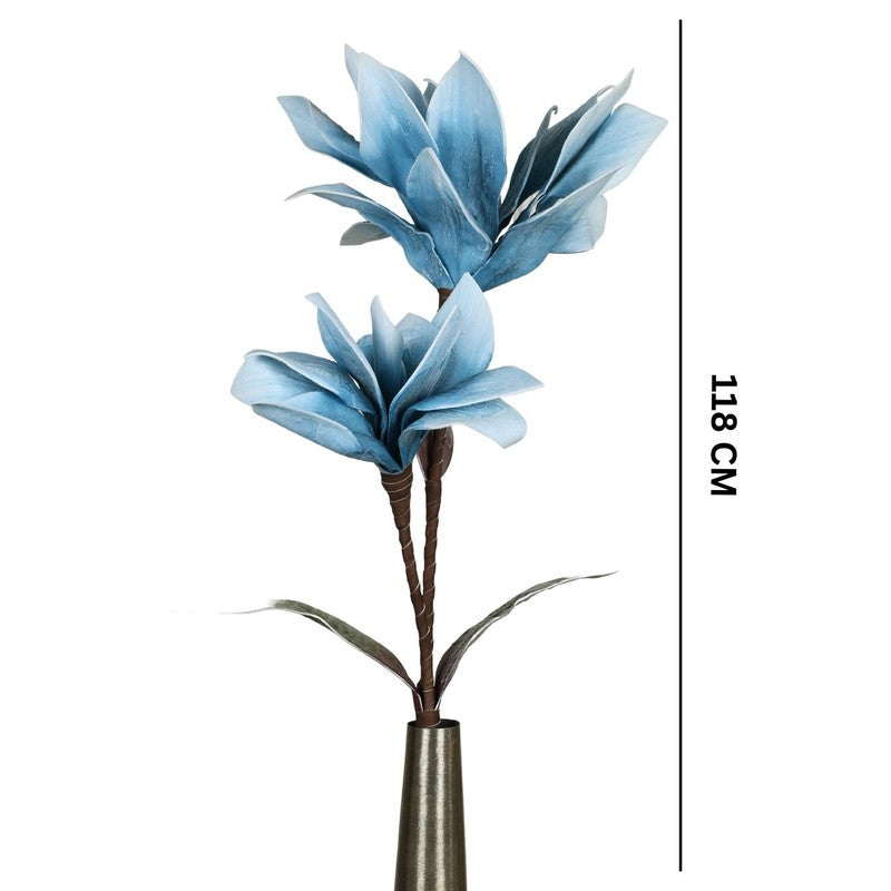 Artificial Velora Foam Flower Stick - Blue media 7