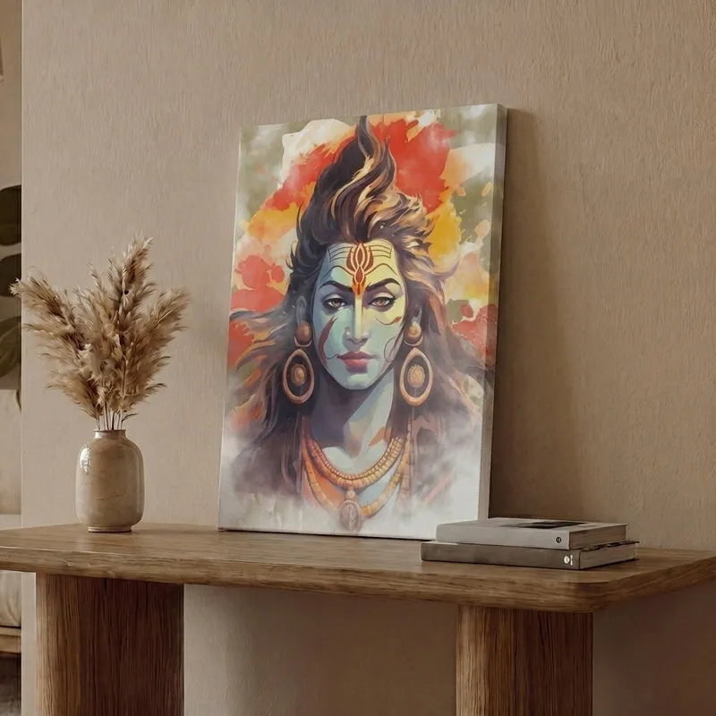 Shiv Tandav Canvas Wall Painting media 1